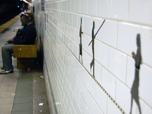 A Janet Zweig in the New York subway