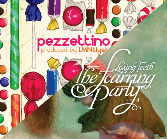 A split of Pezzettino's "Lub Dub" and The Scarring Party's "Losing Teeth."